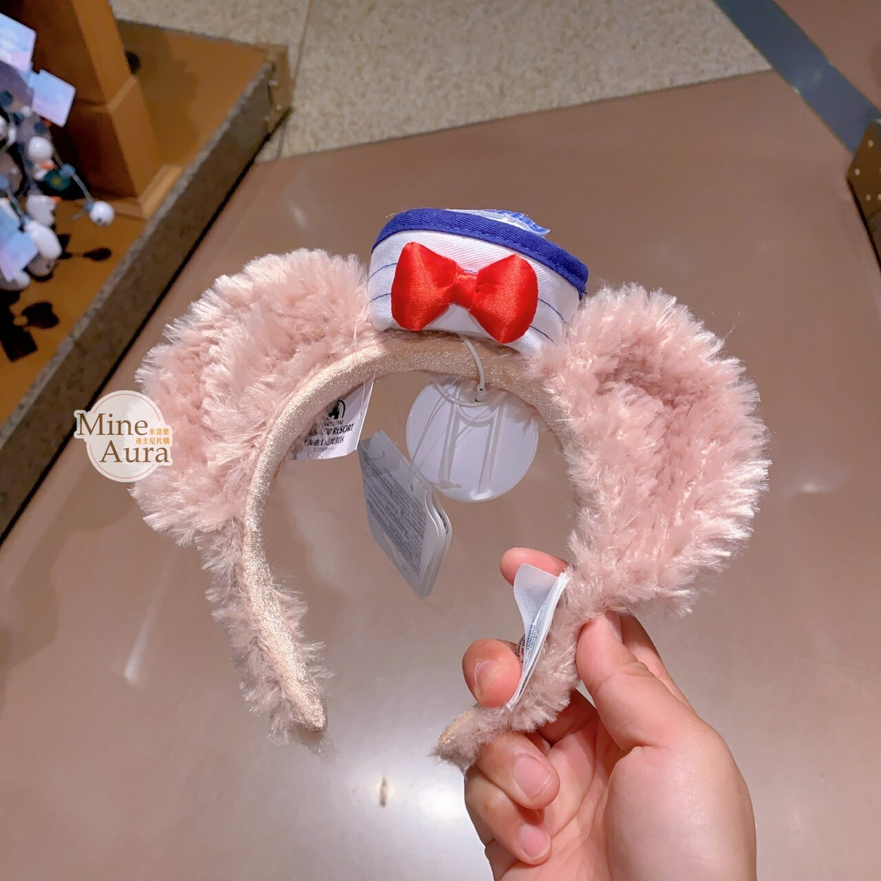 雪莉玫 ShellieMay 水手服造型 絨毛 造型 髮圈 髮箍 -上海迪士尼樂園