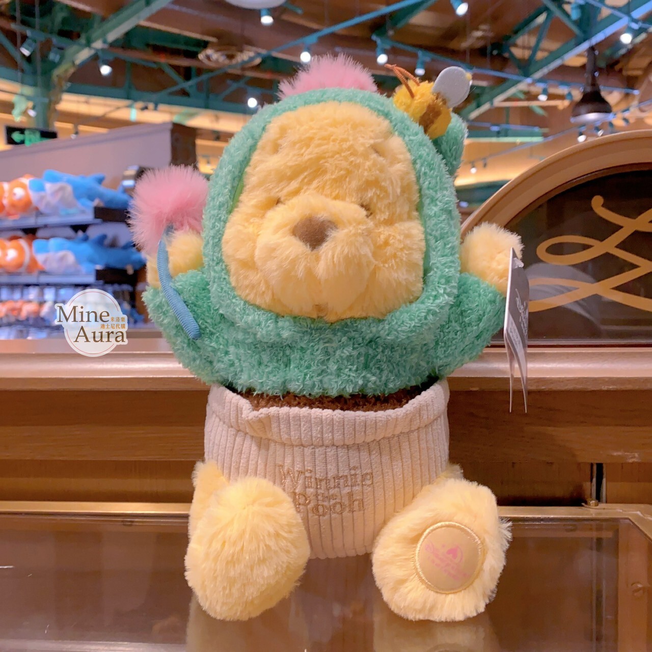 仙人掌 小熊維尼 Winnie the Pooh 娃娃 玩偶 -上海迪士尼樂園