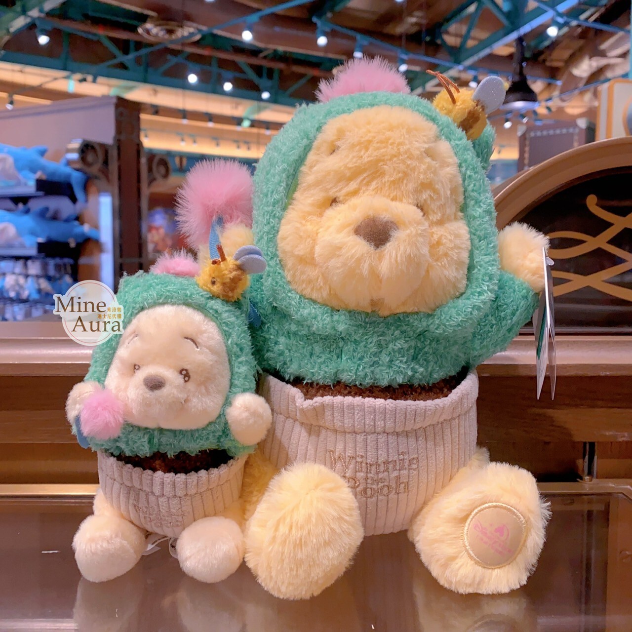 仙人掌 小熊維尼 Winnie the Pooh 娃娃 玩偶 -上海迪士尼樂園
