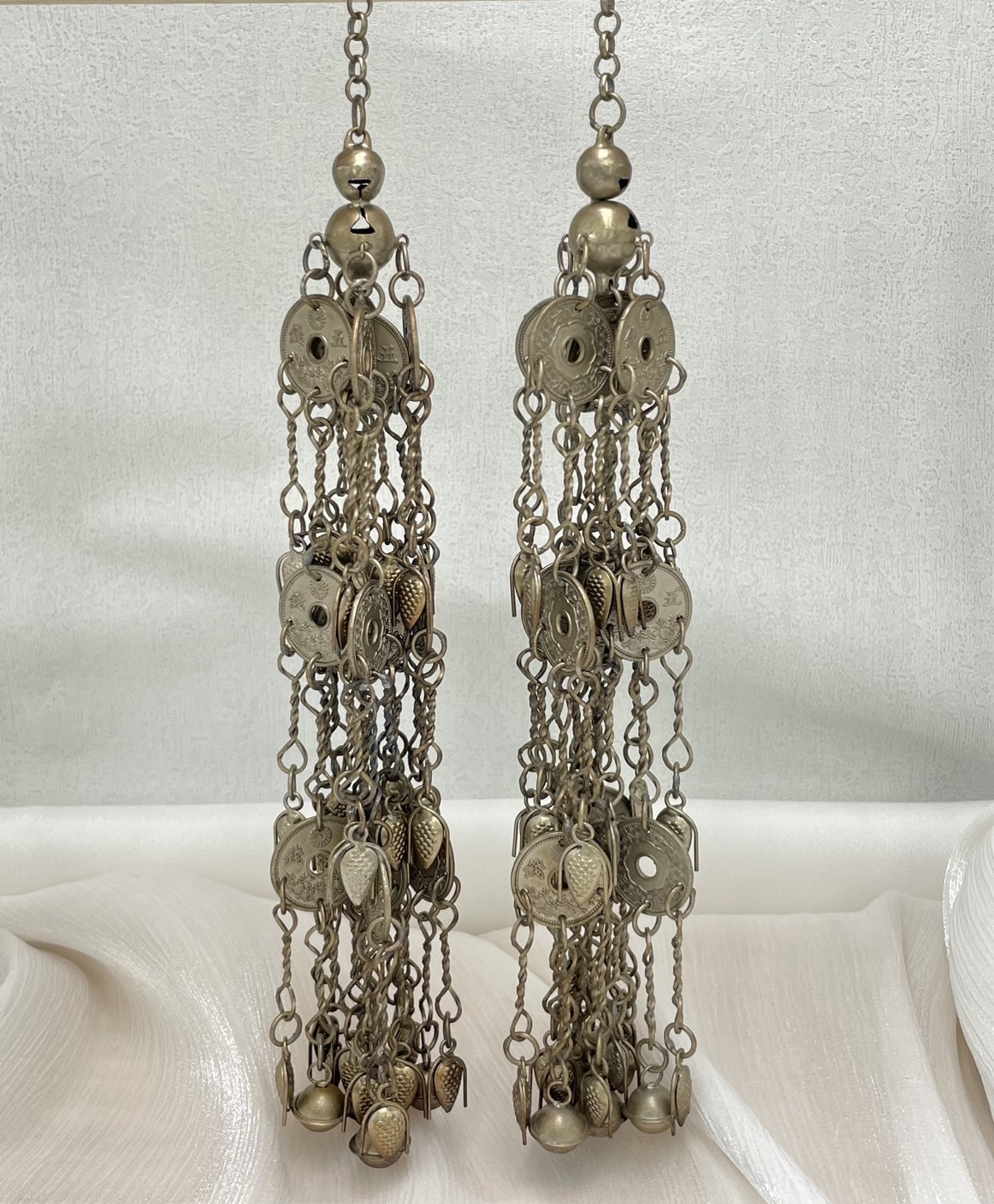 J5-燻全焊接葫蘆古幣瓜子鏈鈴鐺步搖21cm