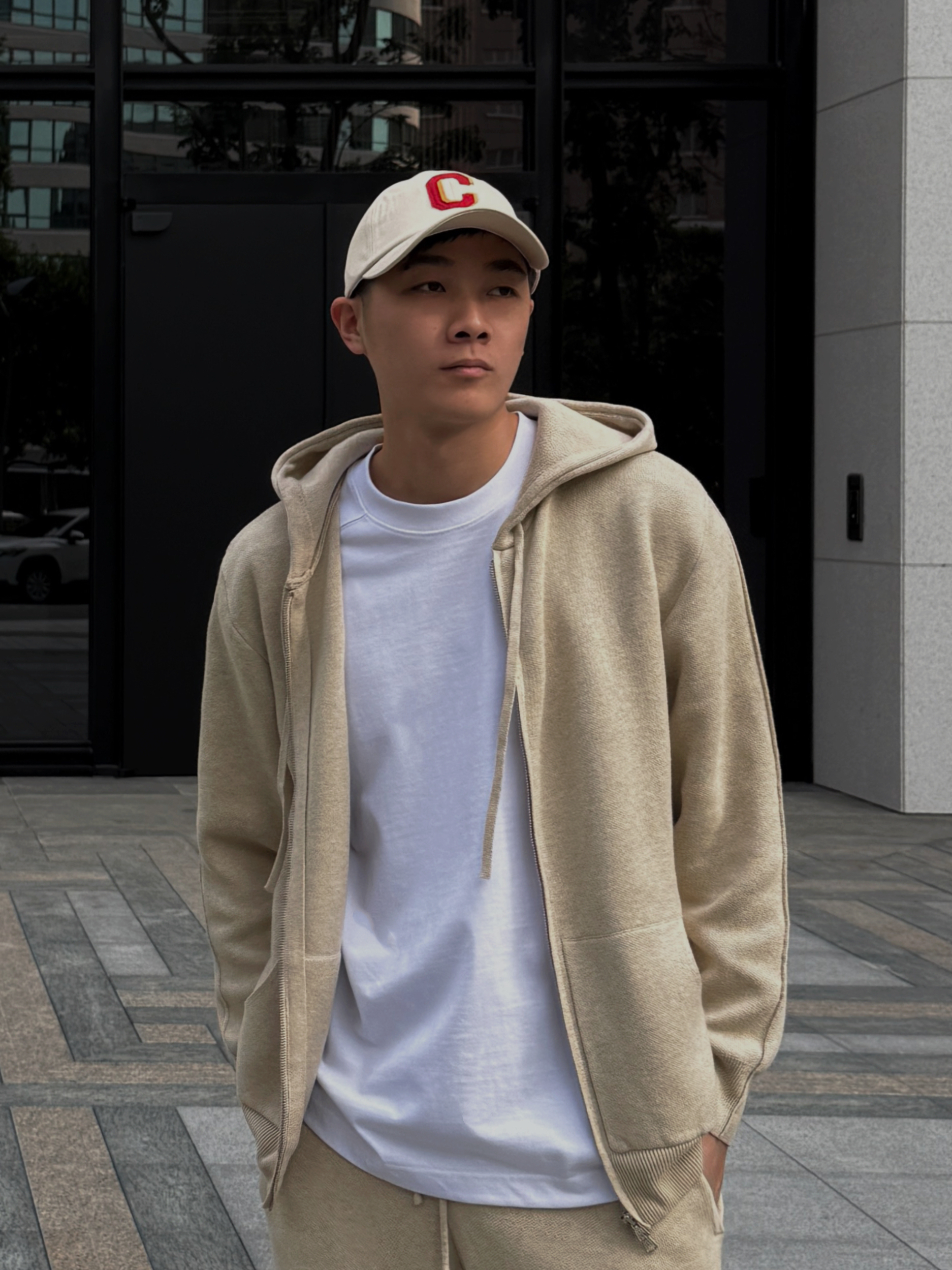 [1atm] 細緻-連帽休閒外套