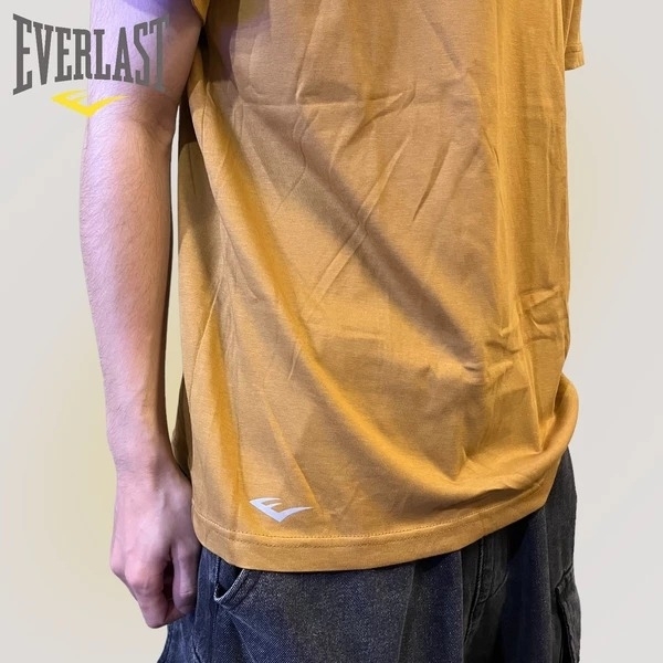 EVERLAST 短袖 駝色 輕薄 內搭 快乾 圓領 素T 短T 男 4921100332