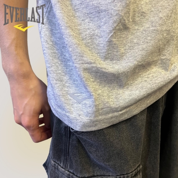 EVERLAST 短袖 灰色 輕薄 內搭 快乾 圓領 素T 短T 男 4921100310