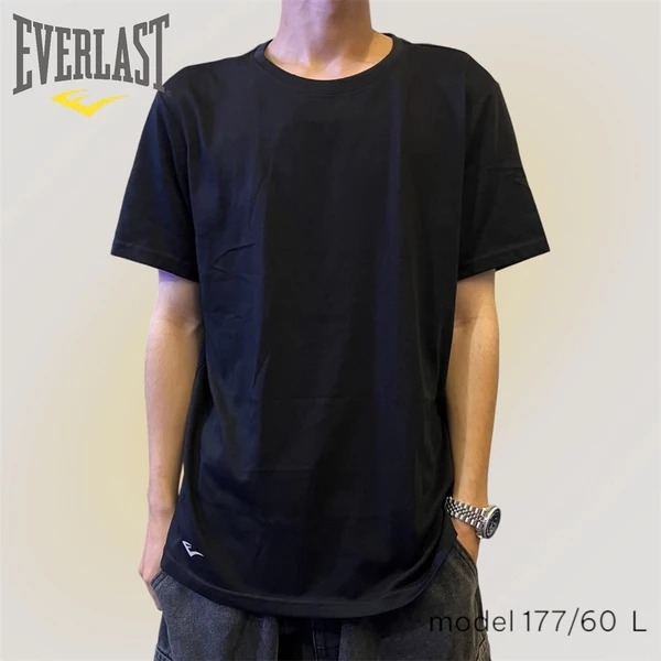 EVERLAST 短袖 黑色 輕薄 內搭 快乾 圓領 素T 短T 男 4921100320