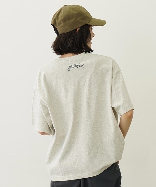 MILKFED. / BIKE CRACK PRINT WIDE S/S TEE