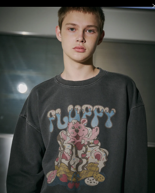 CPGN STUDIO / Fluffy Bear Pigment Hoodie / Smokeblack /  JUL25