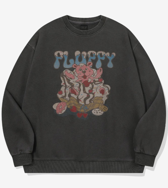 CPGN STUDIO / Fluffy Bear Pigment Hoodie / Smokeblack /  JUL25