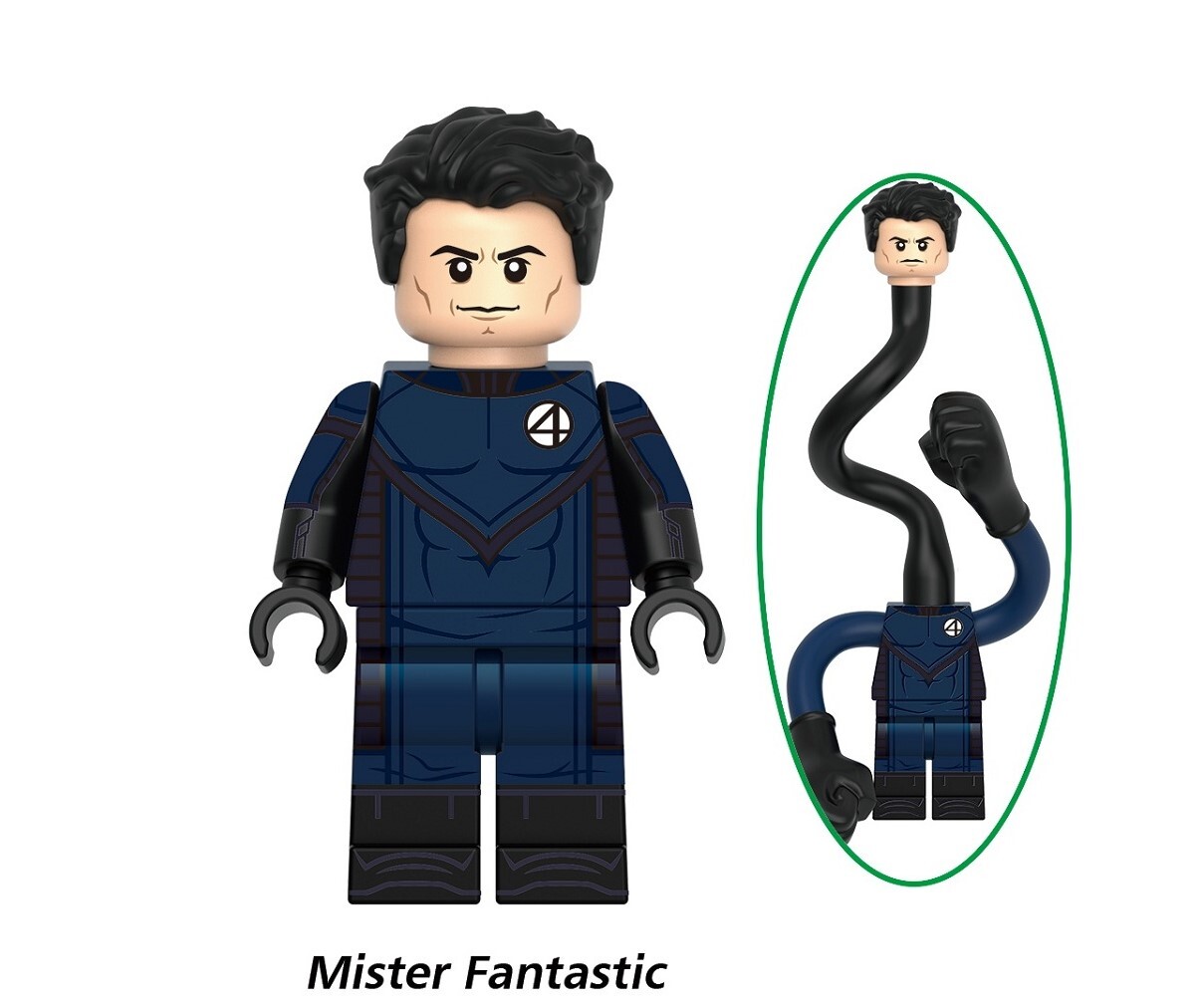 The Fantastic Four Mr Fantastic Custom Minifigures Minifigs Fit Lego G0148 GH0357