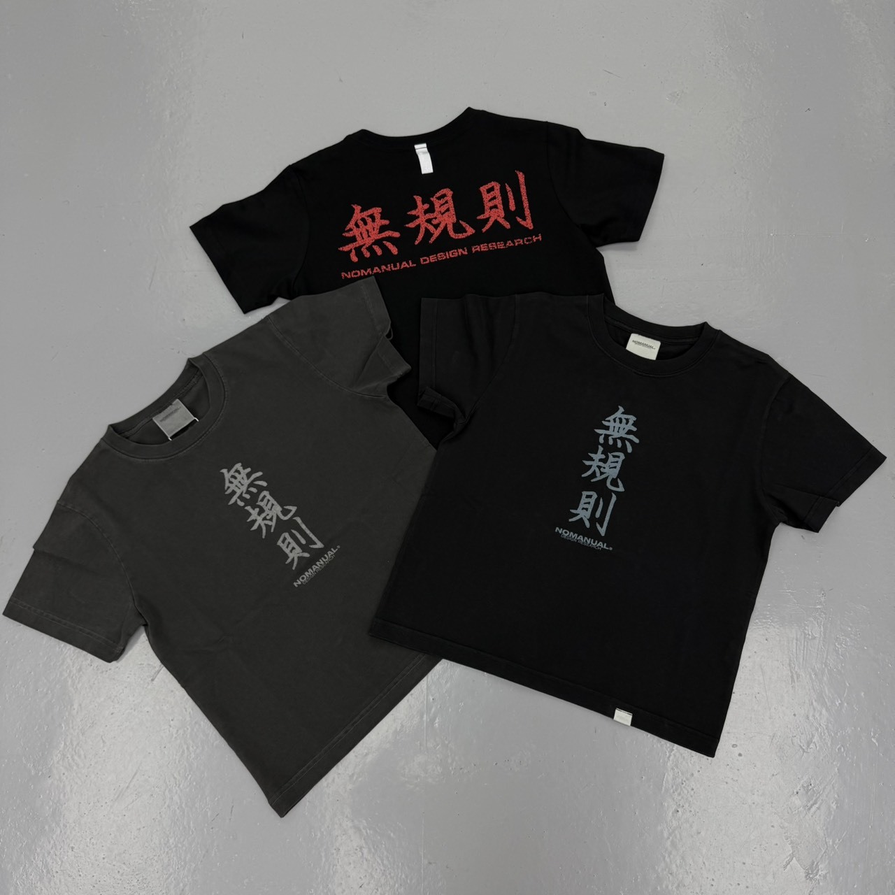 NOMANUAL N.R T-SHIRT 無規則 字體 短袖