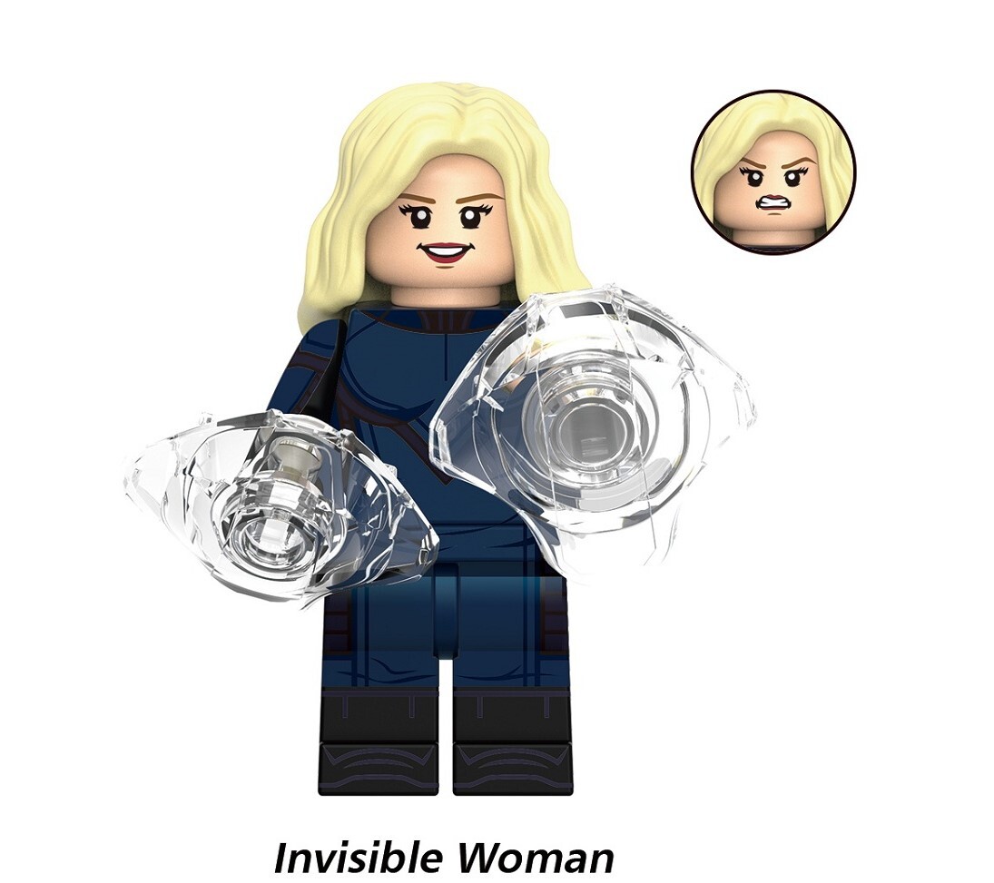 The Fantastic Four Invisible Woman Custom Minifigures Minifigs Fit Lego G0148 GH0359