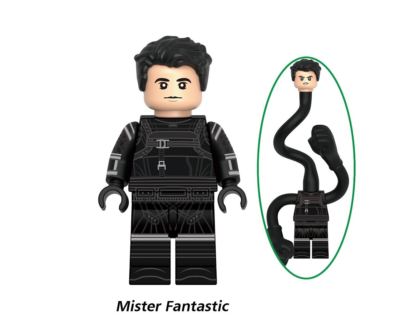 The Fantastic Four Mr Fantastic Custom Minifigures Minifigs Fit Lego G0148 GH0361