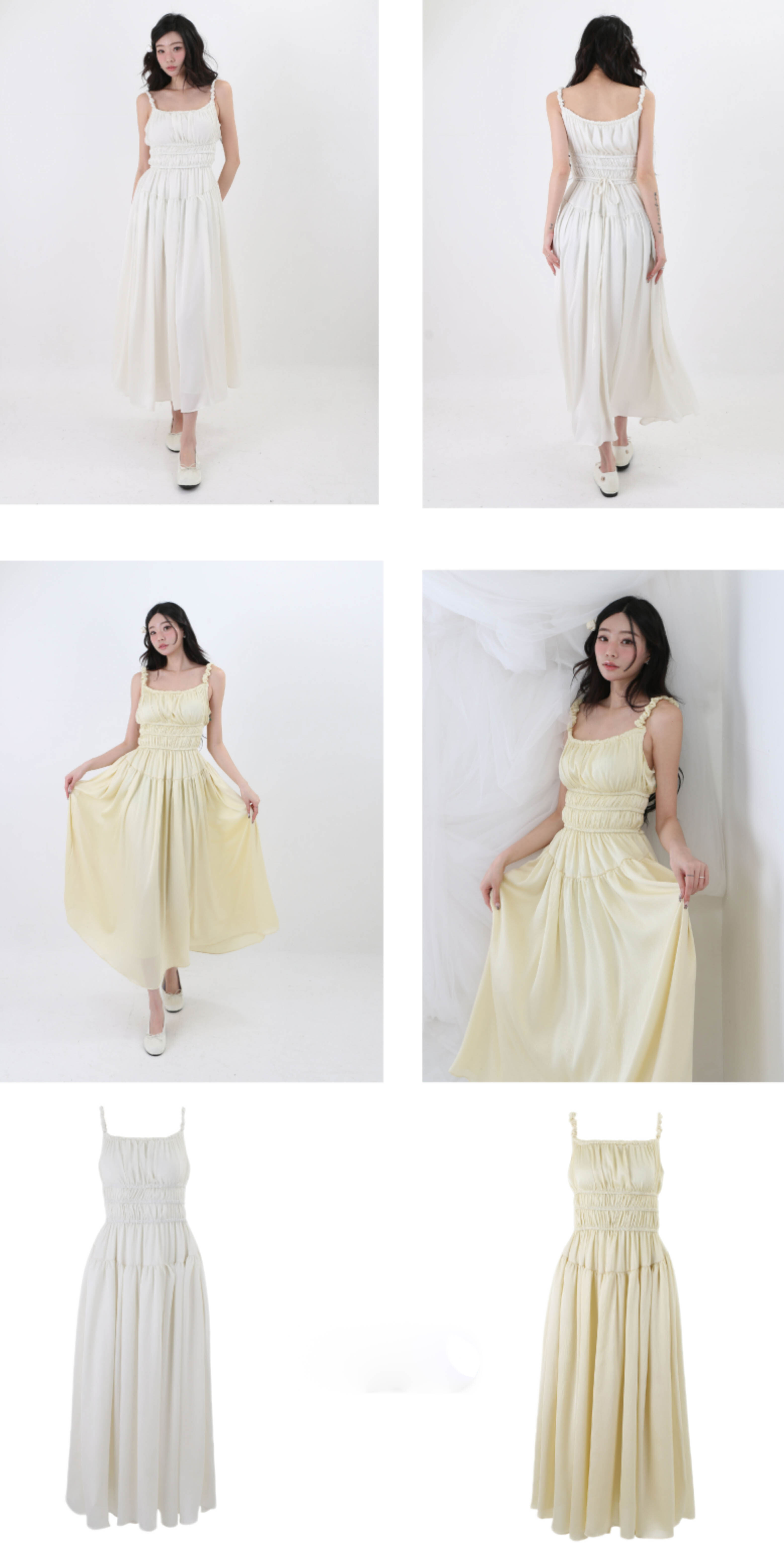 K8708 RM329 💥特RM269 ▶️腰兩接 細肩 平口洋裝 👉B:cm W:cm H:cm L:cm