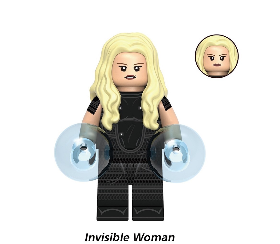 The Fantastic Four Invisible Woman Custom Minifigures Minifigs Fit Lego G0148 GH0363