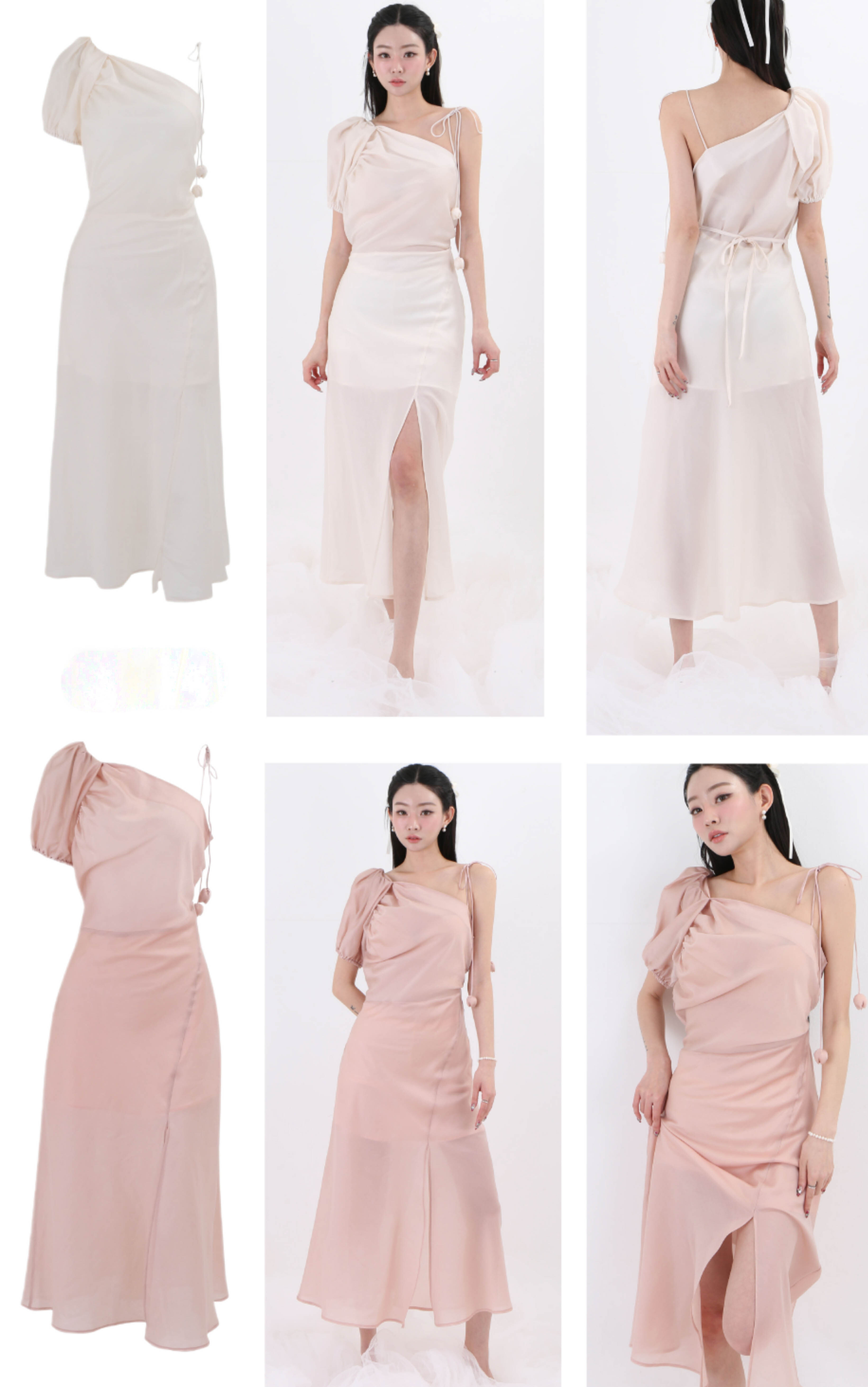 K8710 RM309 💥特RM259 ▶️單邊斜肩洋裝 👉B:cm W:cm H:cm L:cm