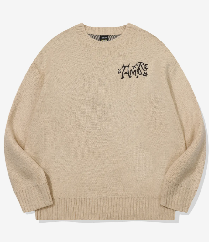 CPGN STUDIO / Doodle Bear Round Knit / Cream /  JUL25