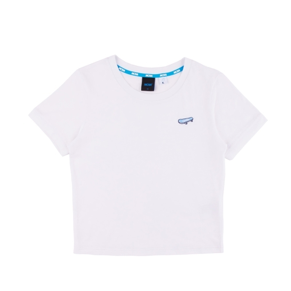 NCAA 短T 黑 白 滑板 刺繡LOGO 短袖 女 7422100300 7422100320