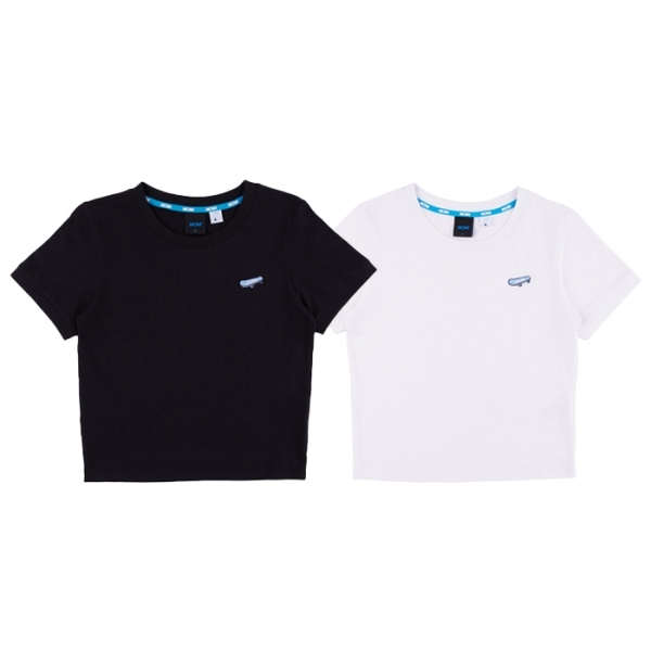 NCAA 短T 黑 白 滑板 刺繡LOGO 短袖 女 7422100300 7422100320