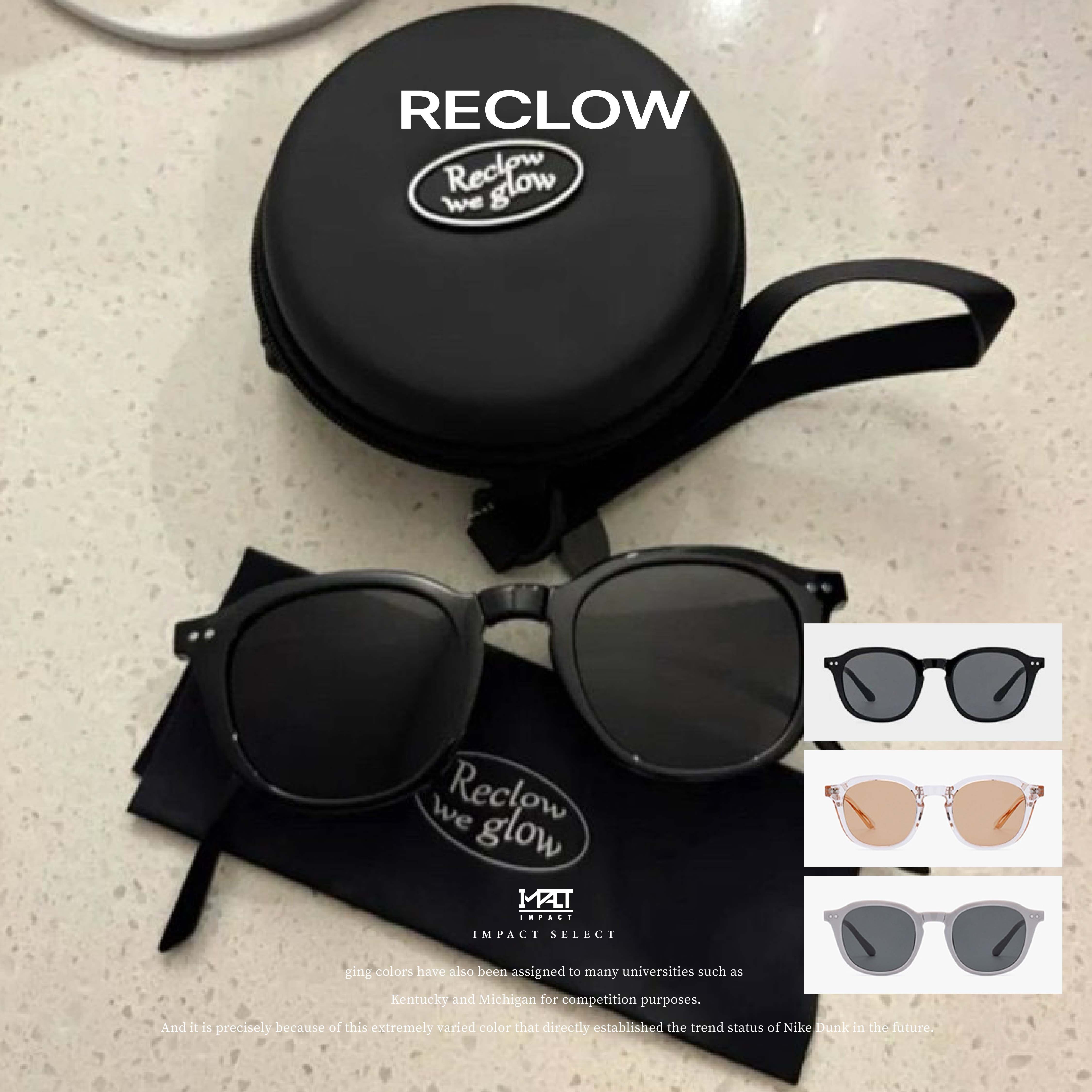 韓國品牌 RECLOW YOUNG K同款 RC ZEHE 可摺太陽眼鏡 三色