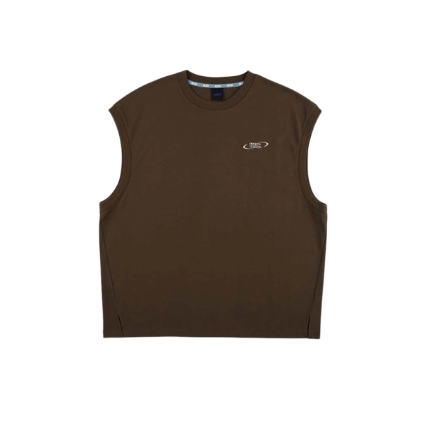 NCAA 背心 咖啡 落肩 寬鬆 休閒背心 中性 7425148502