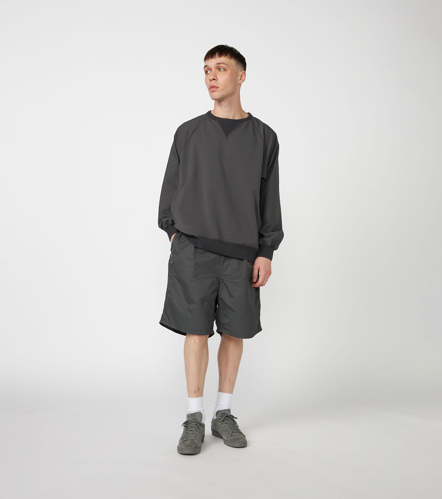 日本 TNF 紫標 Nylon Twill Field Baggy Shorts