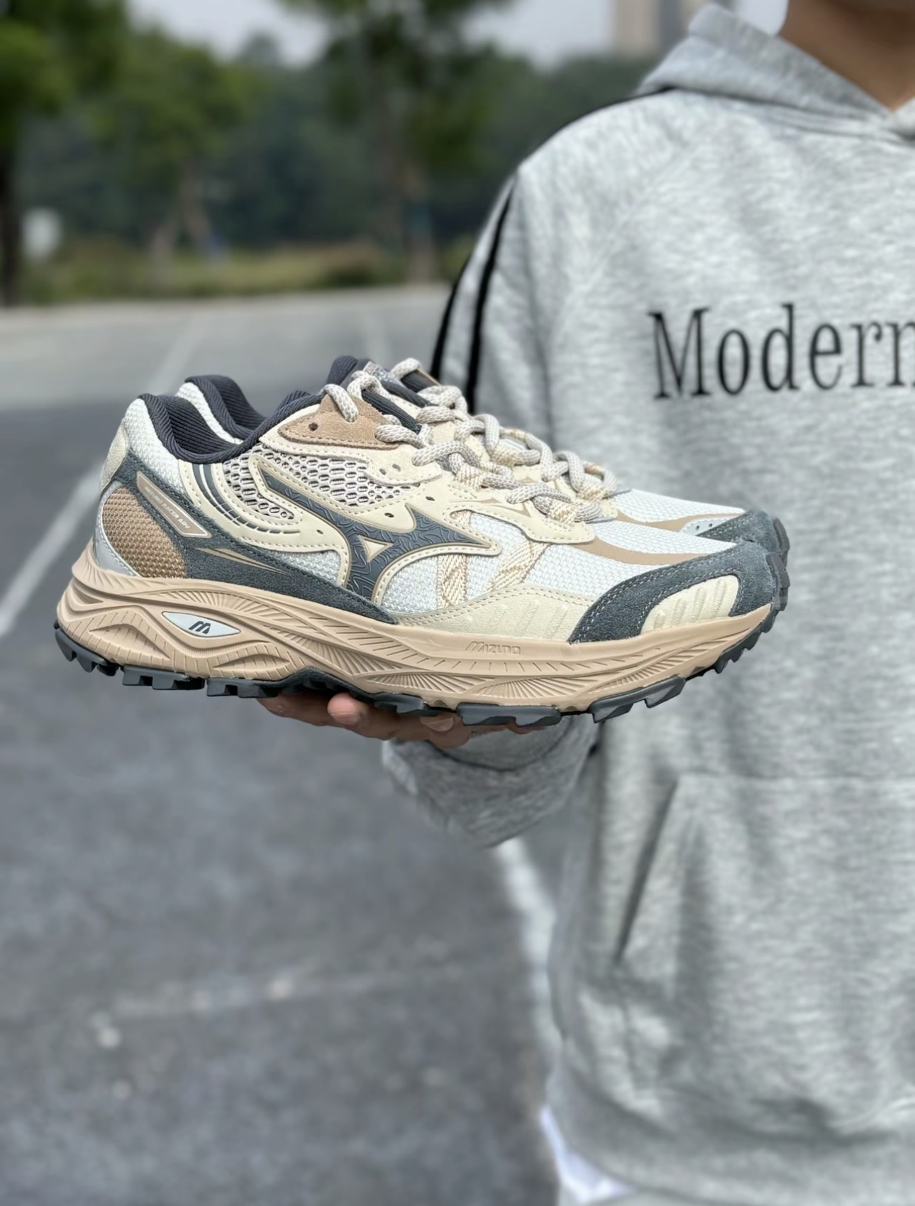 MIZUNO RACER ADV Tan 沙色 山系 跑鞋 D1GH241203