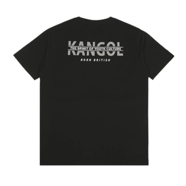 KANGOL 短T 白 黑 灰 背後大LOGO 圓領涼感 短袖 中性 64251077-