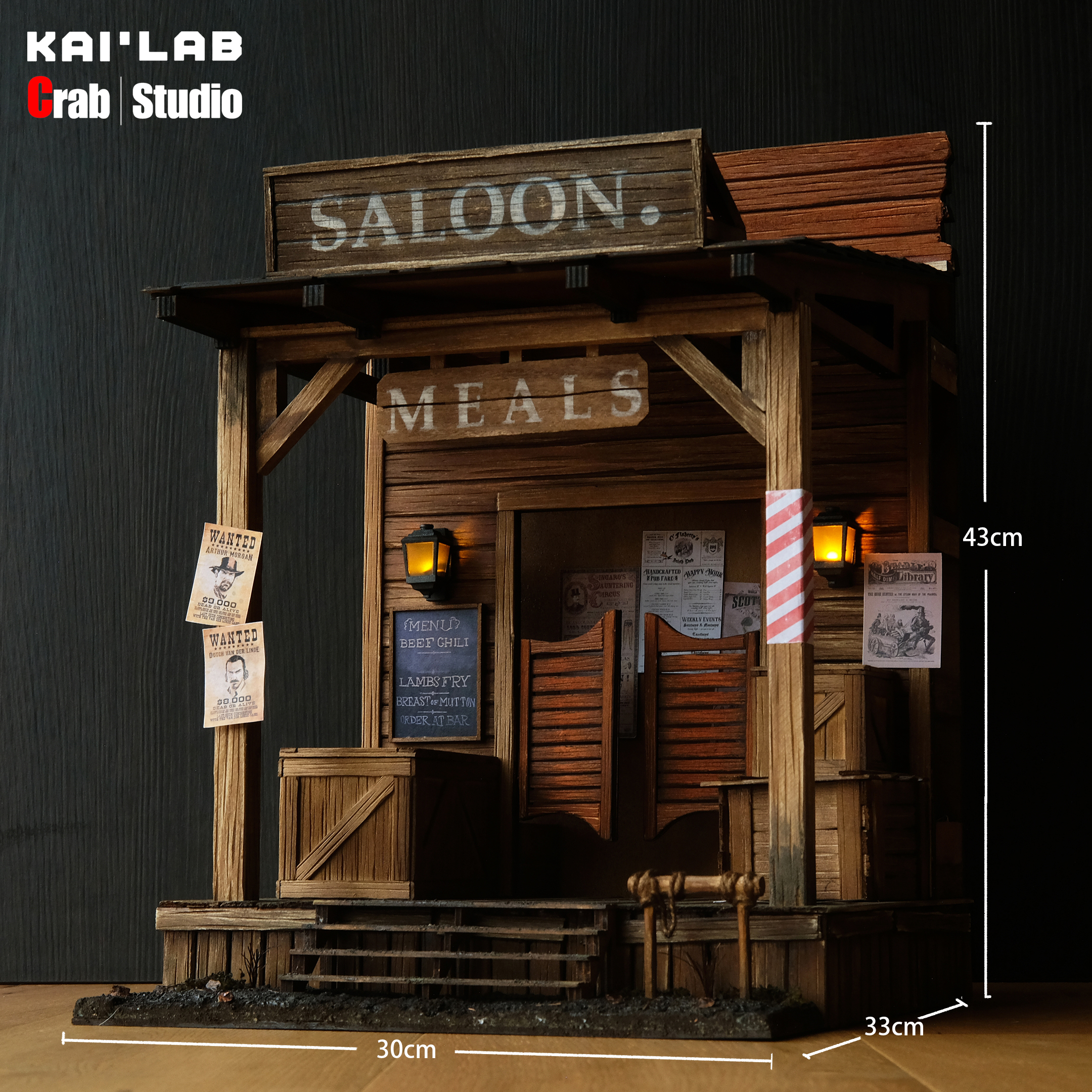 Crab Studio X KAI LAB - 1/12 Saloon Diorama (Red Dead Redemption)