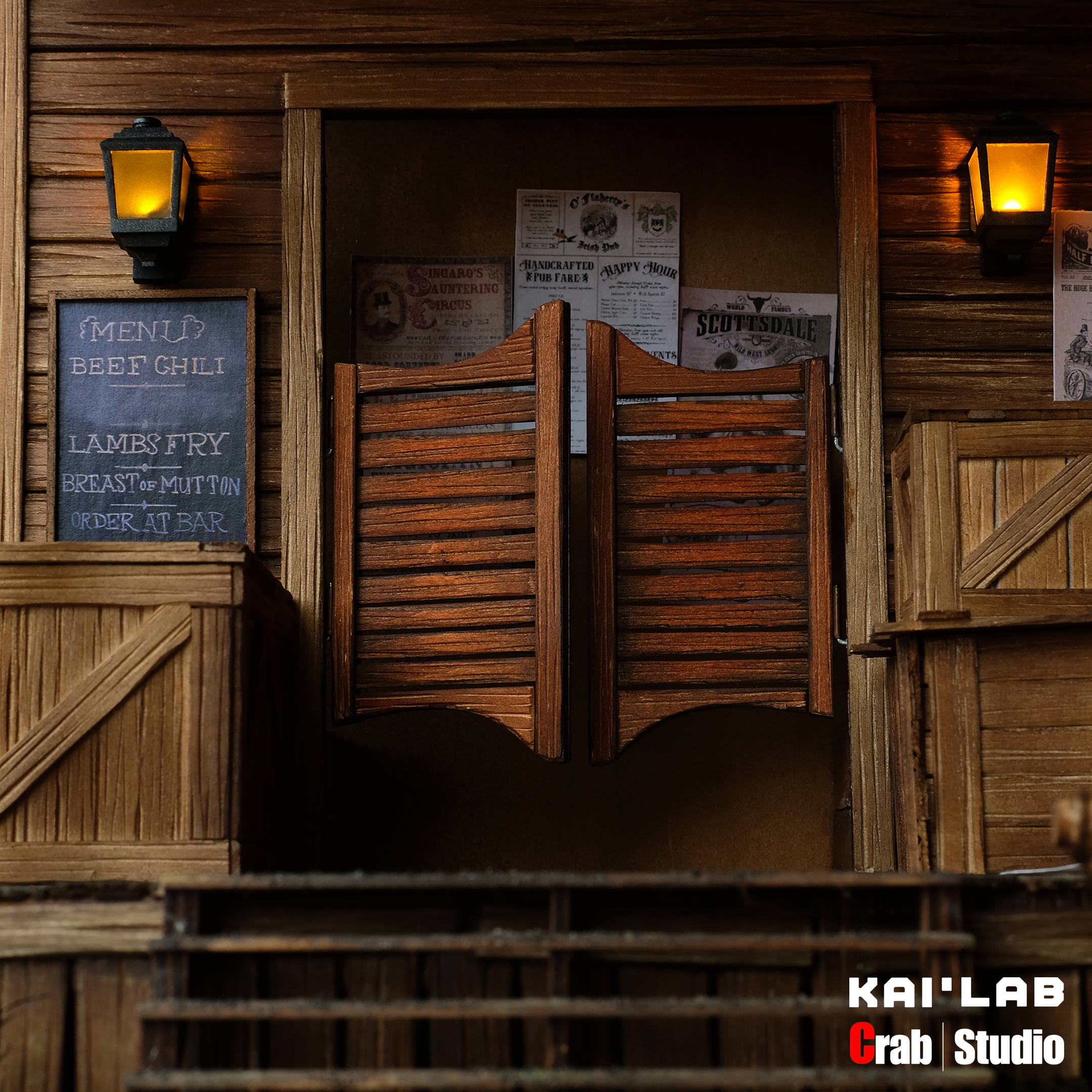 Crab Studio X KAI LAB - 1/12 Saloon Diorama (Red Dead Redemption)