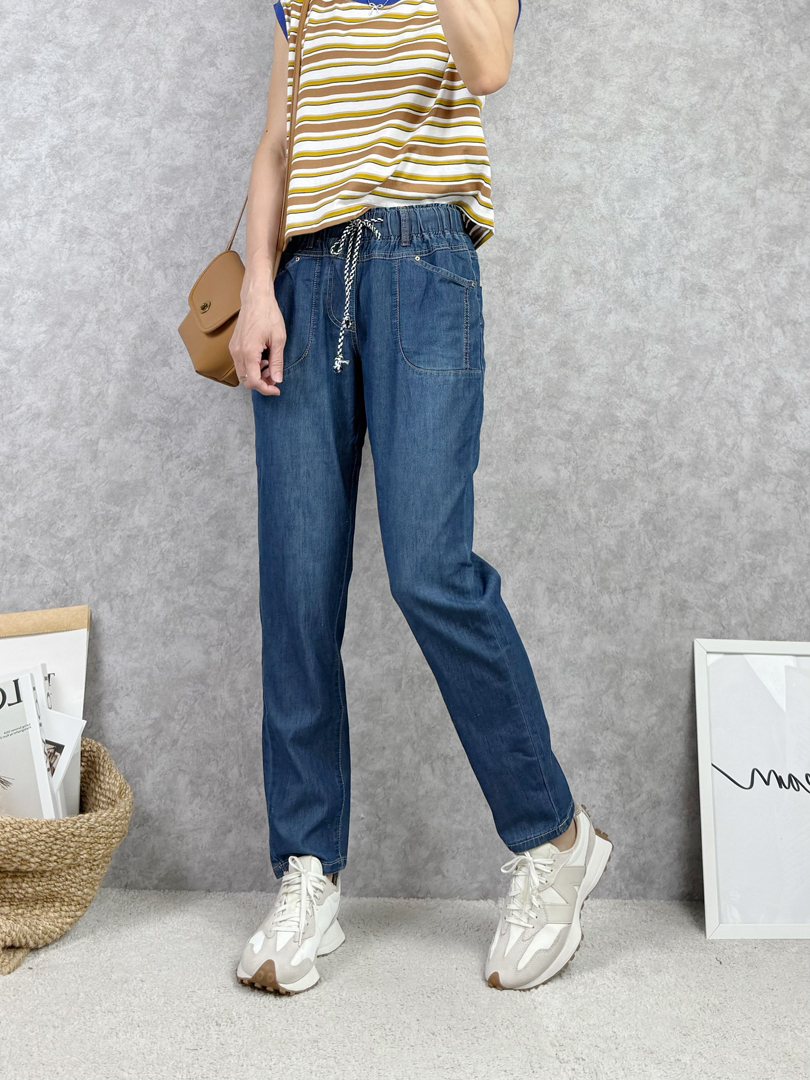 夏日輕薄丹寧風♡上山下海休閒褲 ⚡️搶手貨 ⚡️