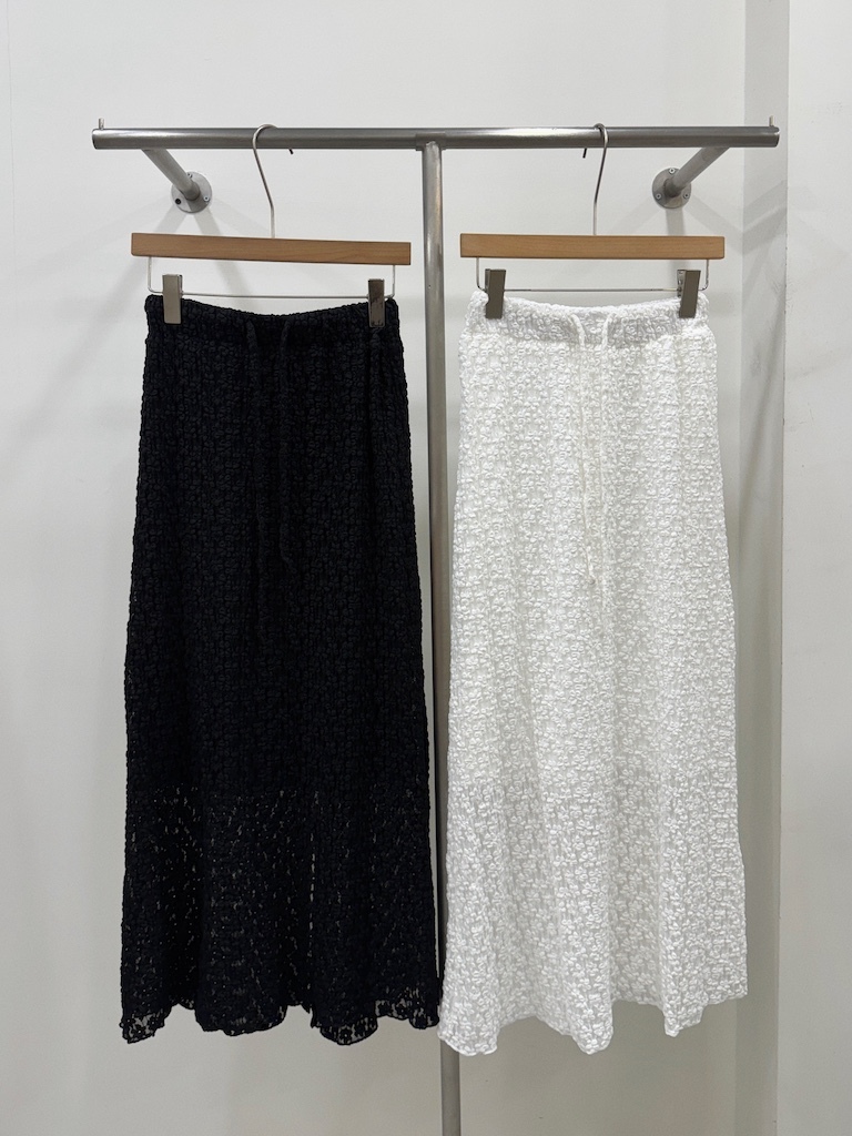 優雅的午茶約會簍空小花花針織長裙