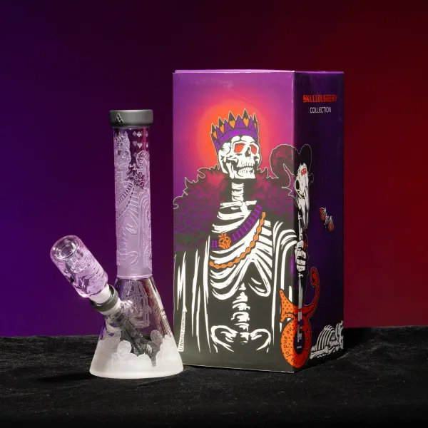🇺🇸 Milkyway - Unholy Coronation Purple Beaker Bong 玻璃水煙壺（28cm）