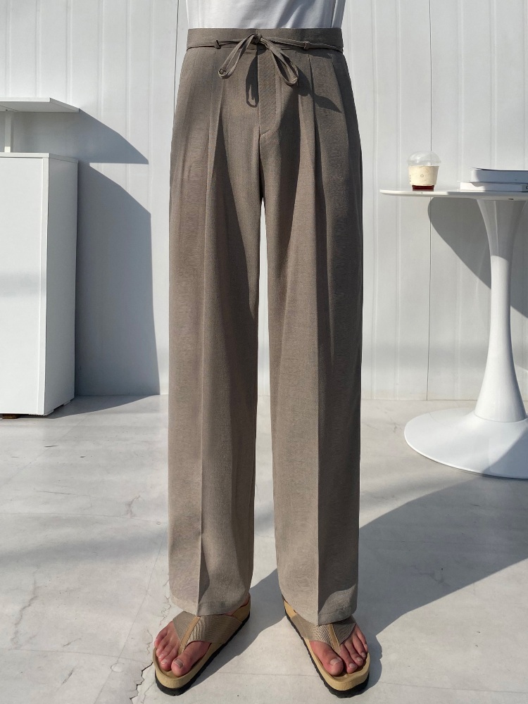 Rodina 綁繩雙褶西裝休閒褲