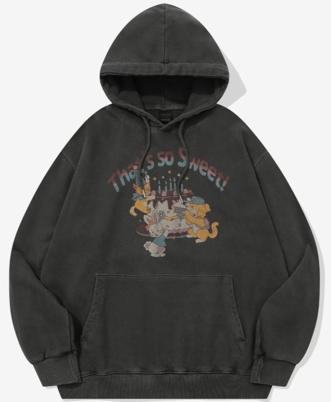 CPGN STUDIO / Cake Party Pigment Hoodie / Smoke Black  /  JUL25