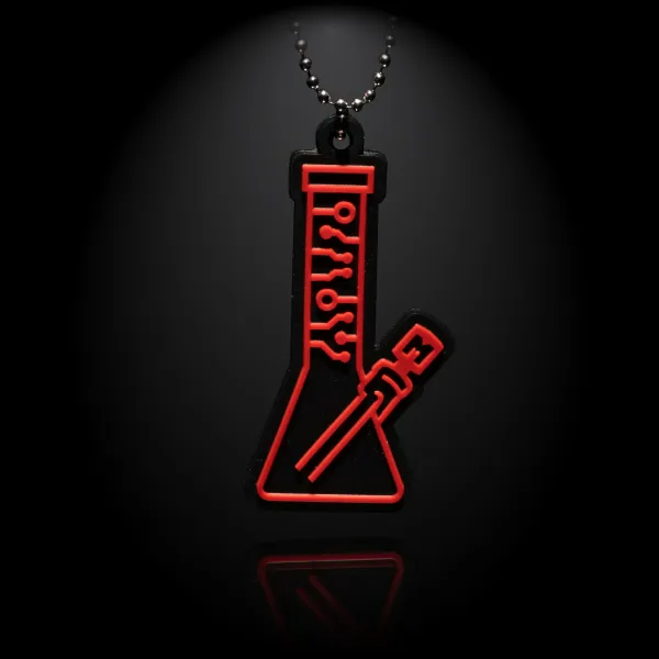 🇺🇸 Milkyway - Circuitboard Blue Beaker Orbital 吊飾 (紅)