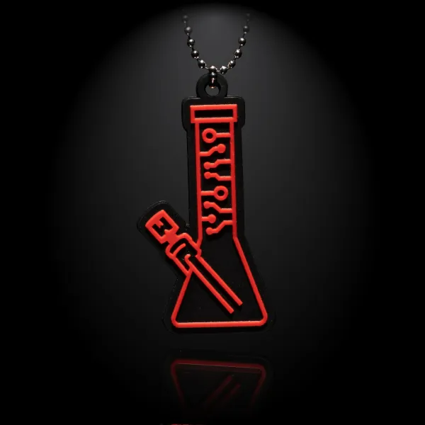 🇺🇸 Milkyway - Circuitboard Blue Beaker Orbital 吊飾 (紅)