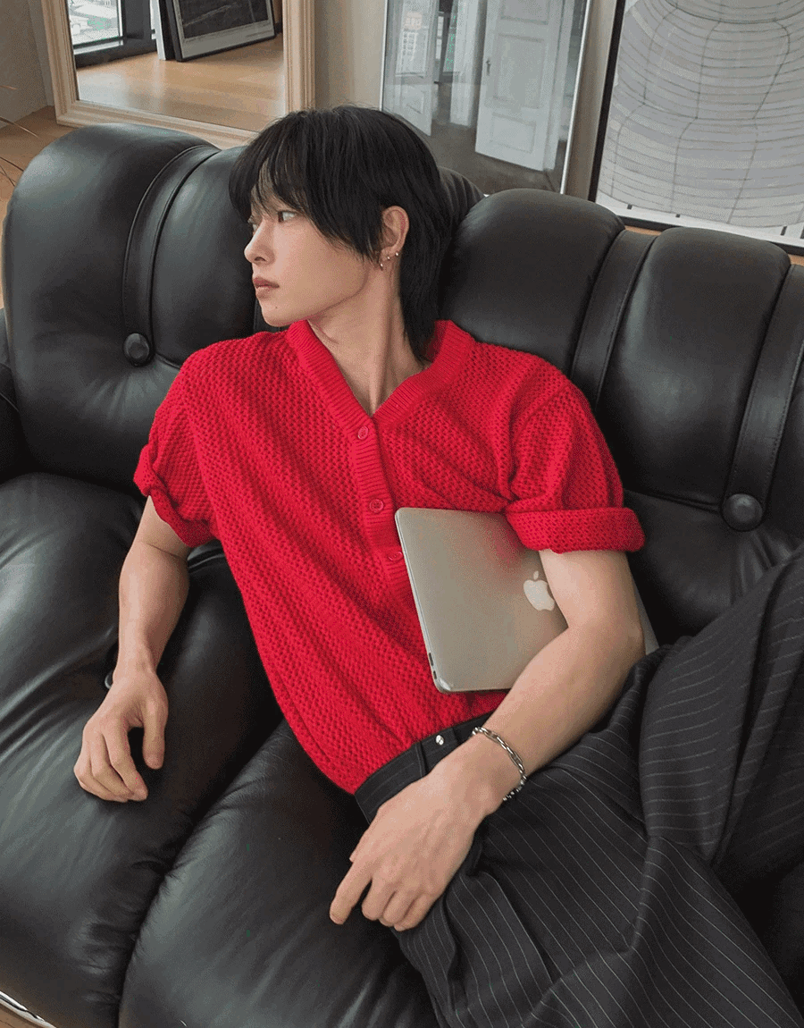 Kinto 夏季 Skashi 短袖開襟衫