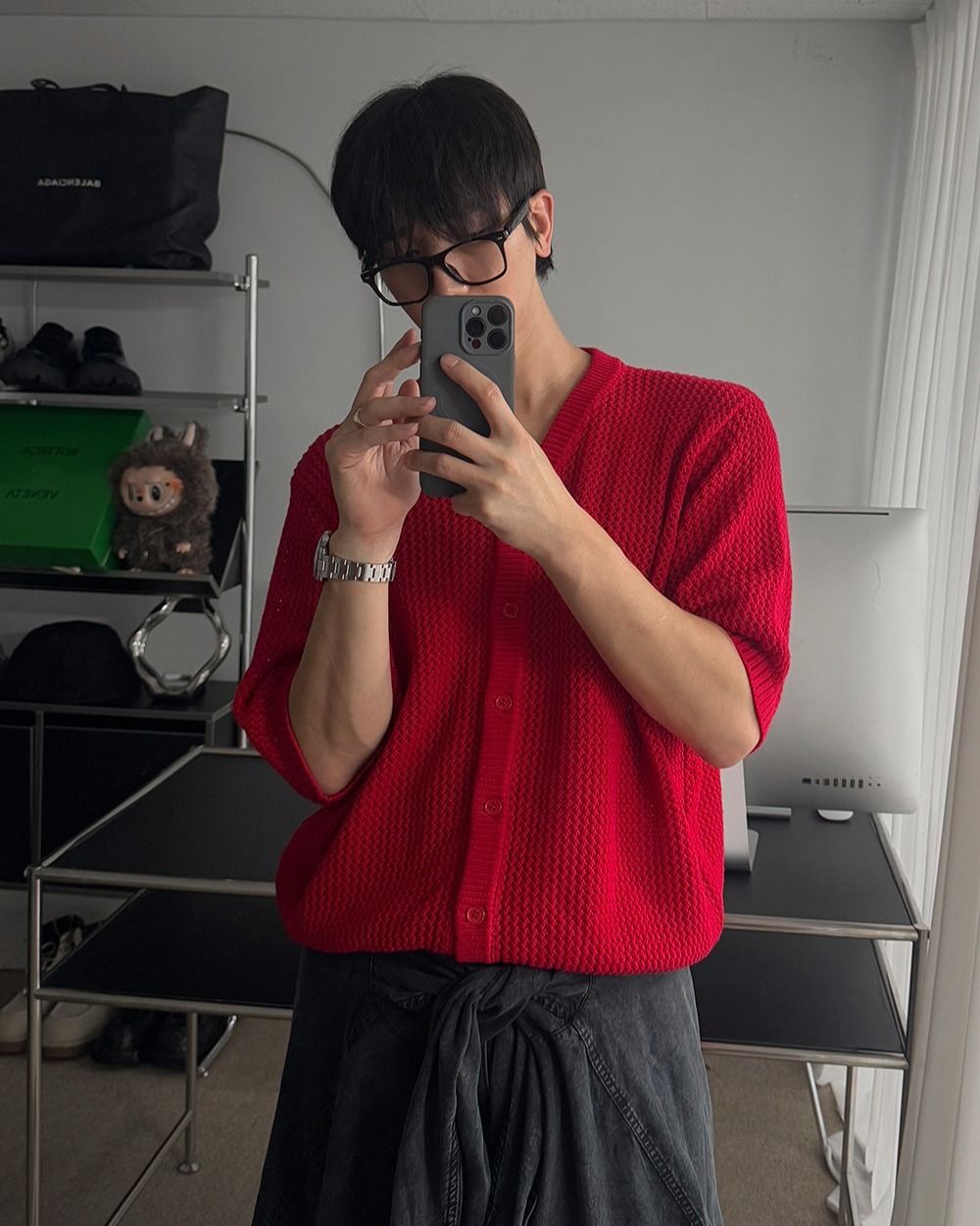 Kinto 夏季 Skashi 短袖開襟衫