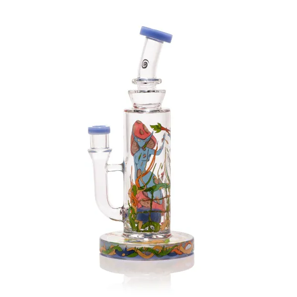 🇺🇸 Wormhole - Mushroom Elf Dab Rig 玻璃水煙壺（23cm）
