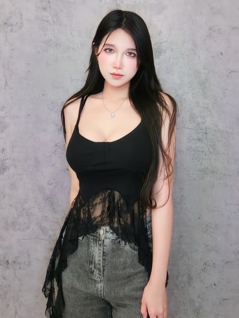 馬甲樣式設計感蕾絲垂墜細肩帶小可愛