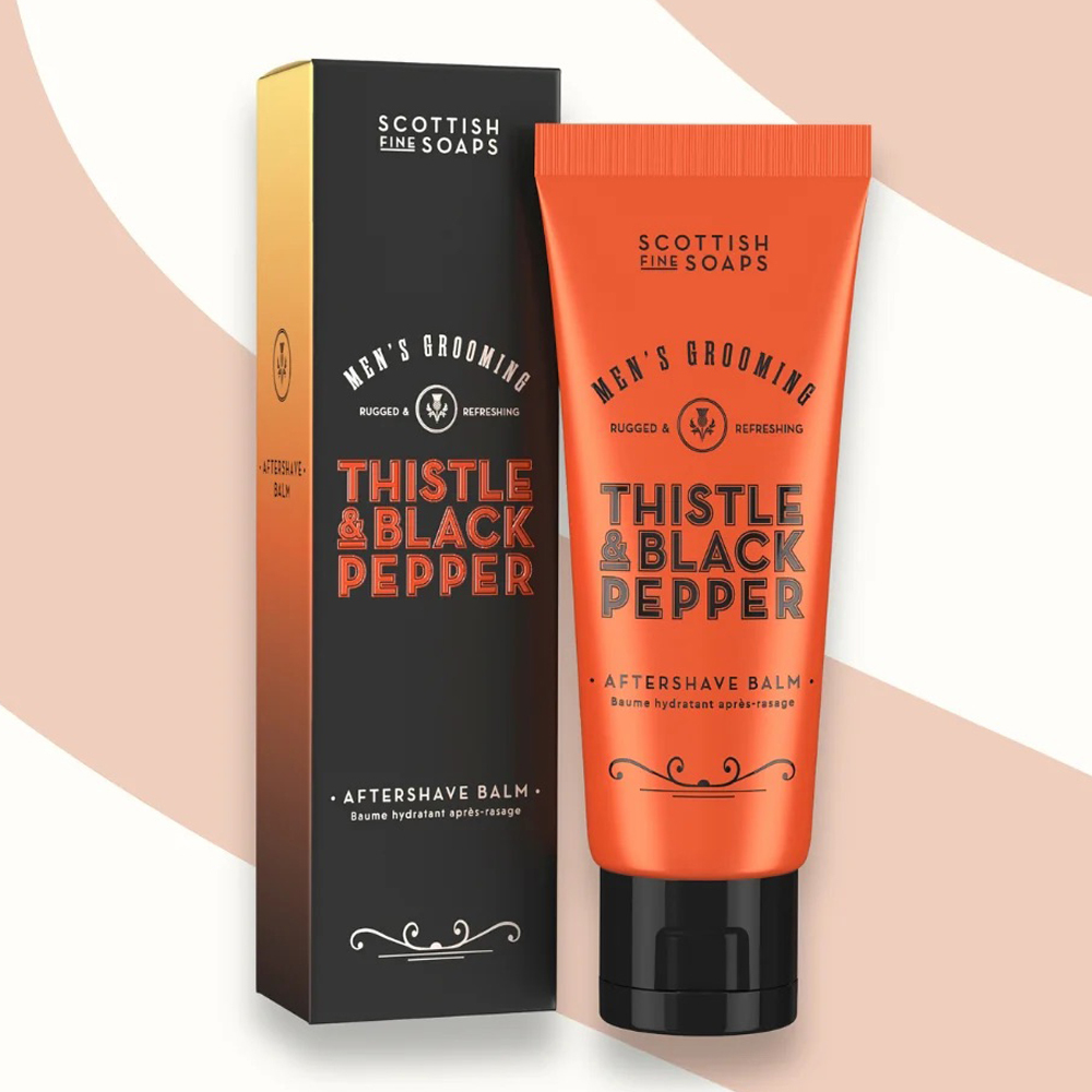 英國 Scottish Fine Soaps - 經典鬍後乳（Thistle & Black Pepper）