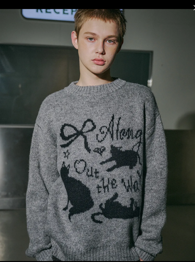 CPGN STUDIO / Ribboncat Brush Knit / Gray /  JUL25