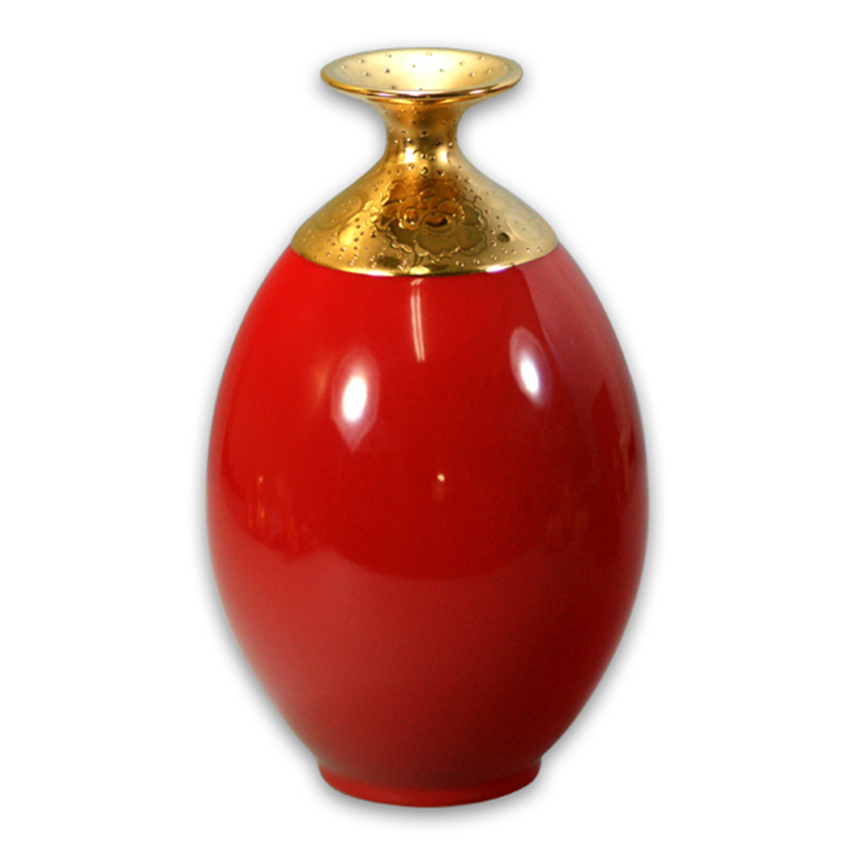 喜紅釉鎏金花瓶｜玉迎春瓷器擺飾 富貴喜氣 開運送禮首選