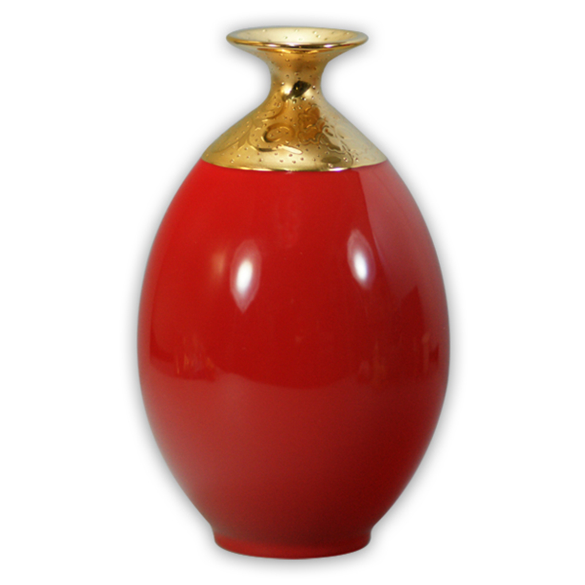 喜紅釉鎏金花瓶｜玉迎春瓷器擺飾 富貴喜氣 開運送禮首選