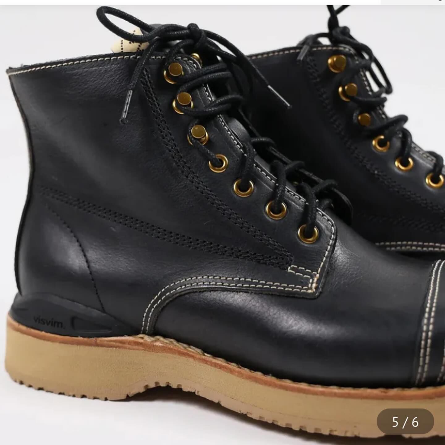 visvim VIRGIL CAP OKIE-FOLK ブラック M8 ブーツ Visvim