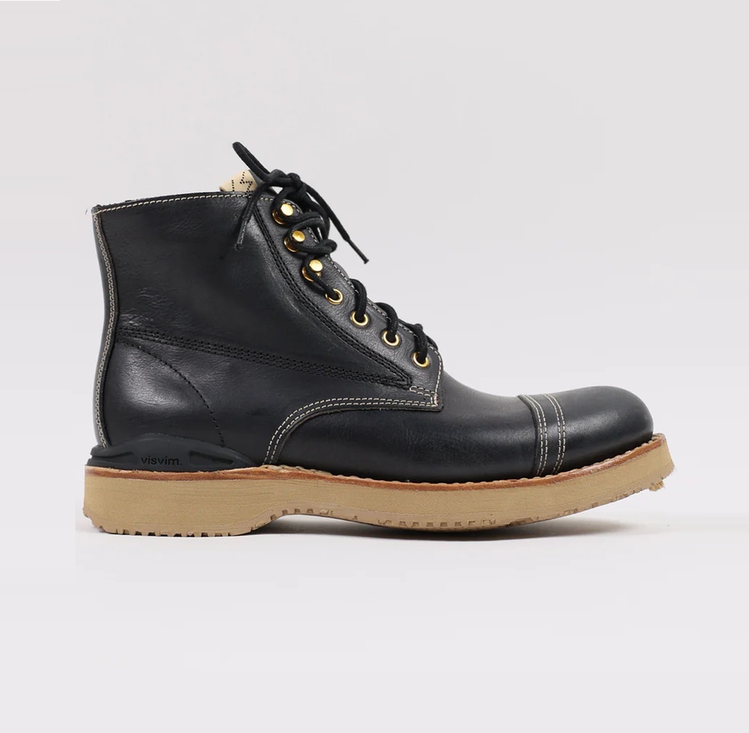 LAST PCS: VISVIM VIRGIL CAP-FOLK *Belgian cowhide leather - BLACK SIZE 11 IN STOCK NOW (現貨發售中)