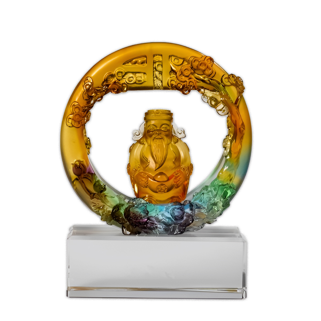 琉璃福祿壽擺飾｜招財納福 開運吉祥 居家風水珍藏首選