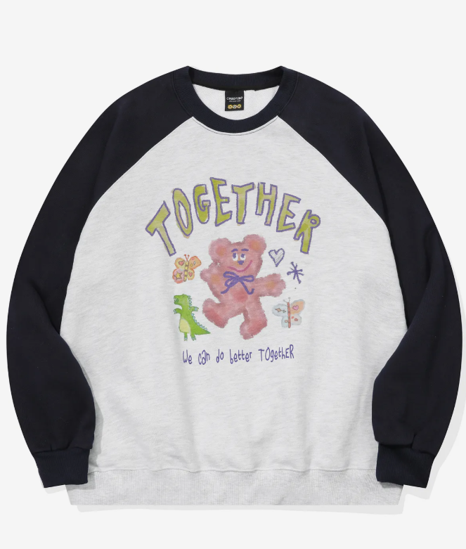 CPGN STUDIO / Do It Better Reglan Sweatshirt Melange / Navy /  JUL25