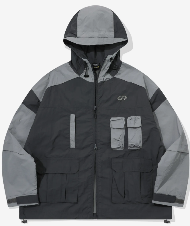 CPGN STUDIO / Magazine Hood Windbreaker / Charcoal /  JUL25