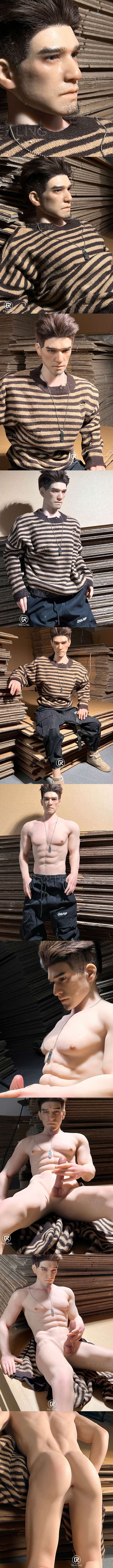 REALING 130cm 錦鯤 男性擬真娃娃 矽膠頭+TPE身體 睿靈 silicone sex male doll