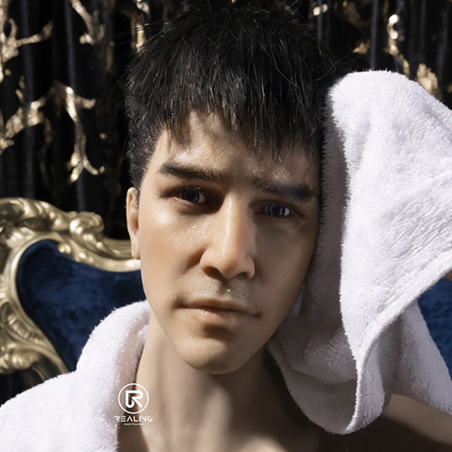 REALING 130cm 紋羽 男性擬真娃娃 矽膠頭+TPE身體 睿靈 silicone sex male doll